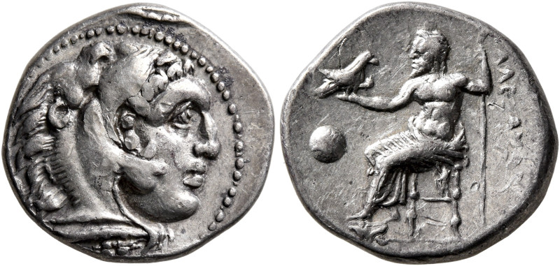 KINGS OF MACEDON. Alexander III ‘the Great’, 336-323 BC. Drachm (Silver, 18 mm, ...