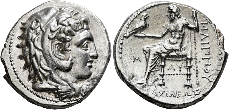 KINGS OF MACEDON. Philip III Arrhidaios, 323-317 BC. Tetradrachm (Silver, 27 mm,...