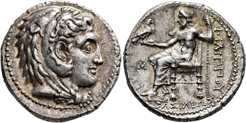 KINGS OF MACEDON. Philip III Arrhidaios, 323-317 BC. Tetradrachm (Silver, 28 mm,...