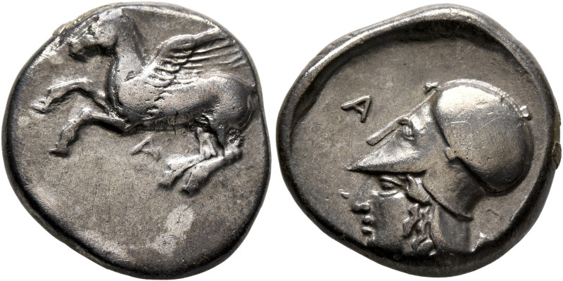 EPEIROS. Ambrakia. Circa 456-426 BC. Stater (Silver, 21 mm, 8.34 g, 11 h). A Peg...