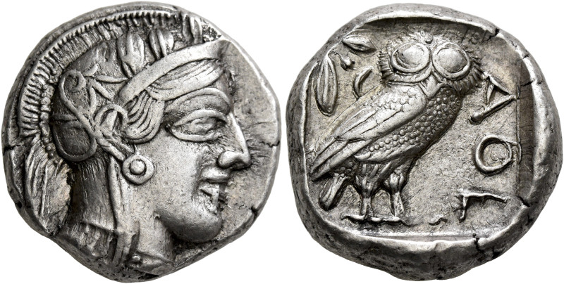 ATTICA. Athens. Circa 430s-420s BC. Tetradrachm (Silver, 22 mm, 17.19 g, 11 h). ...