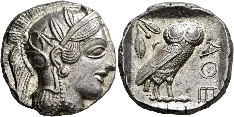 ATTICA. Athens. Circa 430s-420s BC. Tetradrachm (Silver, 24 mm, 17.02 g, 7 h). H...