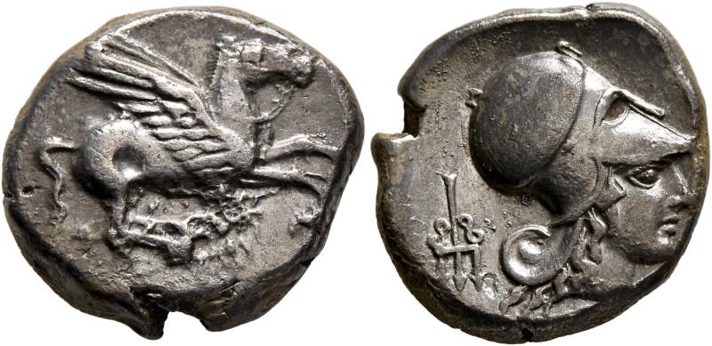 CORINTHIA. Corinth. Circa 375-300 BC. Stater (Silver, 20 mm, 8.33 g, 8 h). [Ϙ] P...