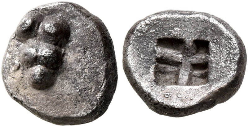 CYCLADES, Keos. Ioulis. Circa 515-490/80 BC. Obol (Silver, 9 mm, 0.88 g). Grape ...