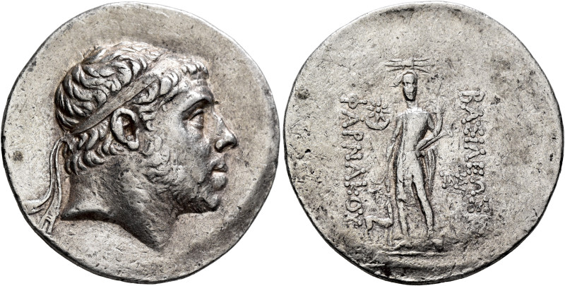 KINGS OF PONTOS. Pharnakes I, circa 185-170 BC. Tetradrachm (Silver, 34 mm, 17.0...