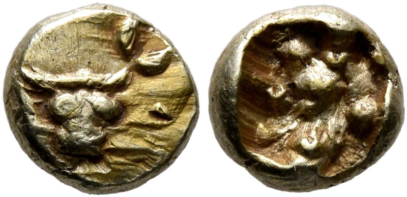 IONIA. Uncertain. Circa 600-550 BC. Myshemihekte – 1/24 Stater (Electrum, 5 mm, ...