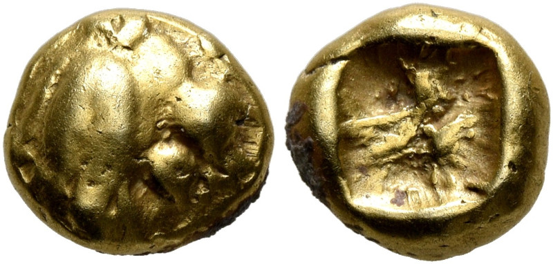 KINGS OF LYDIA. Alyattes to Kroisos, circa 610-546 BC. 1/12 Stater (Electrum, 8 ...