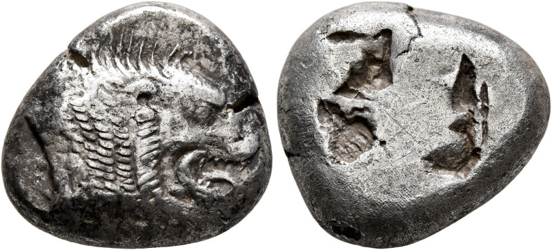 CARIA. Mylasa. Circa 520-490 BC. Stater (Silver, 19 mm, 10.91 g), Persic standar...