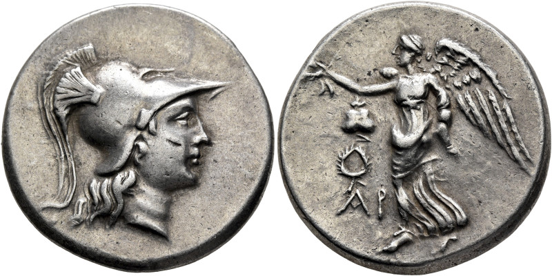 PAMPHYLIA. Side. Circa 205-100 BC. Tetradrachm (Silver, 29 mm, 17.04 g, 12 h), A...