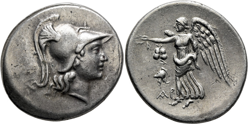 PAMPHYLIA. Side. Circa 205-100 BC. Tetradrachm (Silver, 31 mm, 16.59 g, 12 h), A...