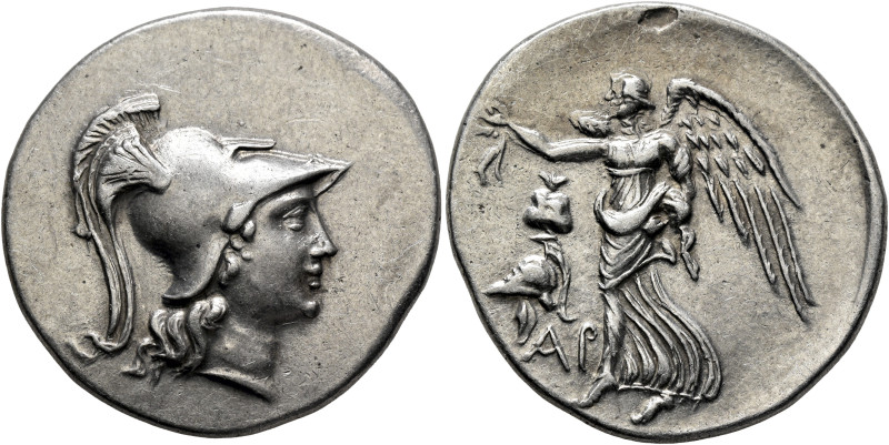 PAMPHYLIA. Side. Circa 205-100 BC. Tetradrachm (Silver, 30 mm, 16.58 g, 12 h), A...