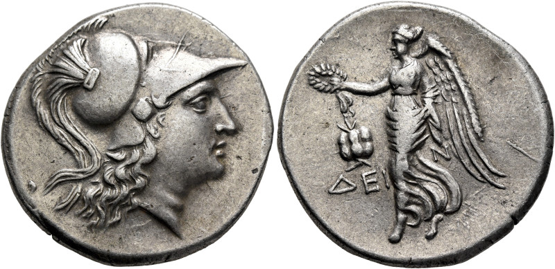 PAMPHYLIA. Side. Circa 205-100 BC. Tetradrachm (Silver, 29 mm, 16.77 g, 12 h), D...