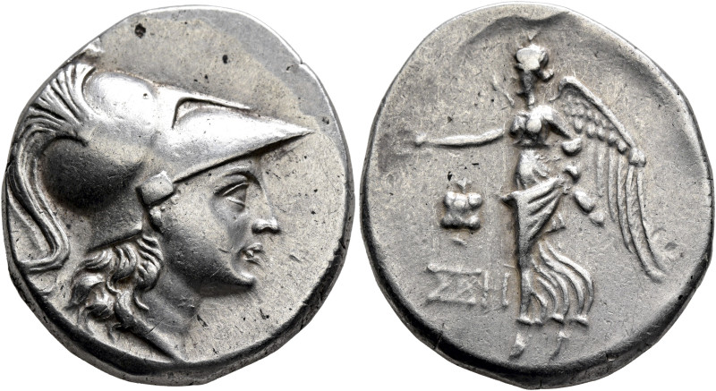 PAMPHYLIA. Side. Circa 205-100 BC. Tetradrachm (Silver, 28.5 mm, 16.90 g, 12 h),...