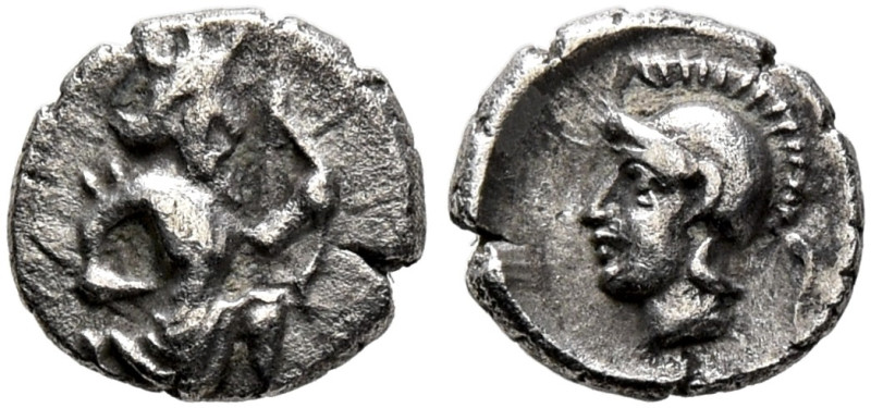 CILICIA. Uncertain. 4th century BC. Tetartemorion (Silver, 6 mm, 0.15 g, 11 h). ...