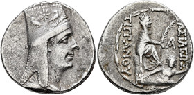 KINGS OF ARMENIA. Tigranes II ‘the Great’, 95-56 BC. Tetradrachm (Silver, 27 mm, 15.75 g, 12 h), Antiochia on the Orontes (?), circa 80-68. Draped bus...