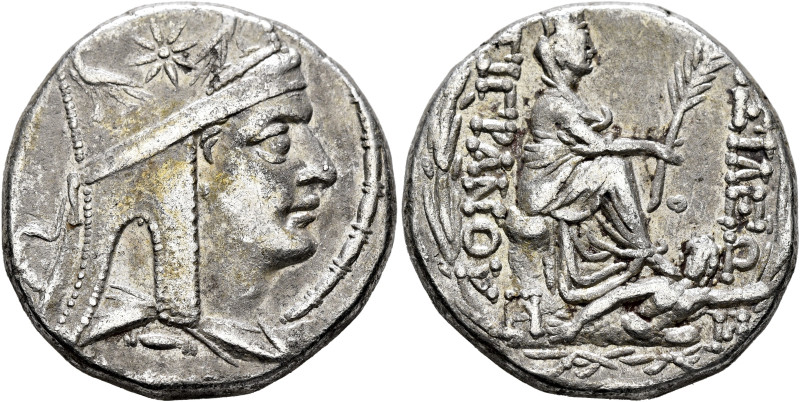 KINGS OF ARMENIA. Tigranes II ‘the Great’, 95-56 BC. Tetradrachm (Silver, 25 mm,...