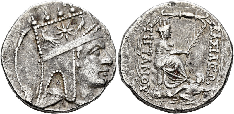 KINGS OF ARMENIA. Tigranes II ‘the Great’, 95-56 BC. Tetradrachm (Silver, 25 mm,...