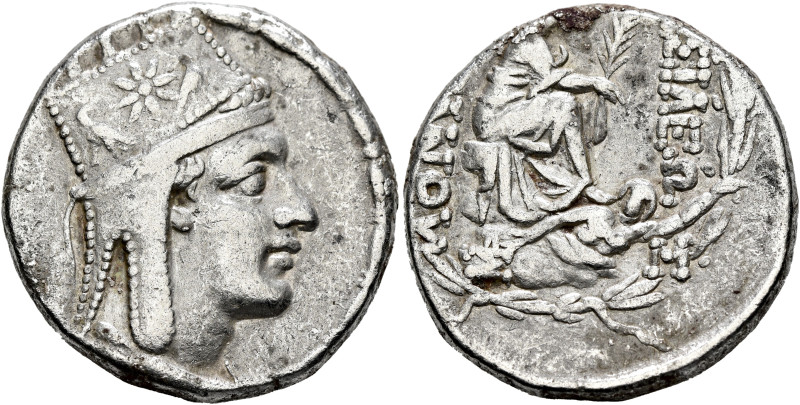 KINGS OF ARMENIA. Tigranes II ‘the Great’, 95-56 BC. Tetradrachm (Silver, 27 mm,...