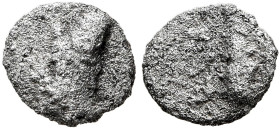 KINGS OF ARMENIA MINOR. Mithradates, circa 180s-170s BC. Hemiobol (Silver, 6 mm, 0.19 g). Draped bust of Mithradates to left, bearded and wearing upri...