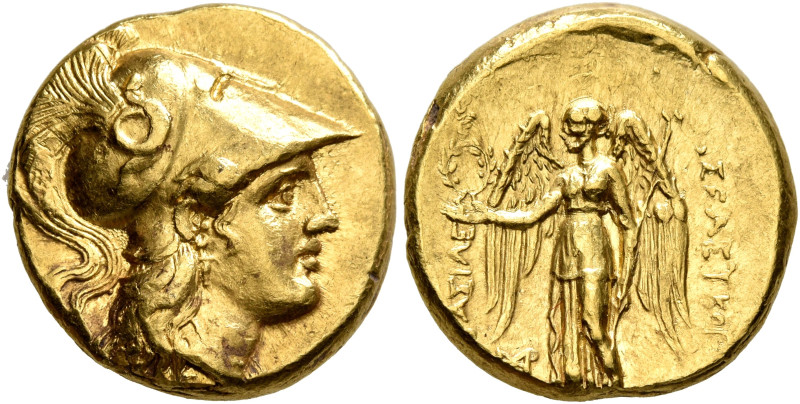 SELEUKID KINGS. Seleukos I Nikator, 312-281 BC. Stater (Gold, 17 mm, 8.57 g, 1 h...