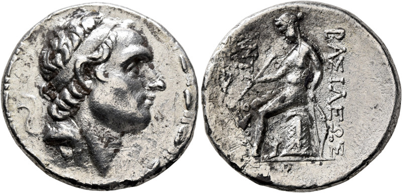 SELEUKID KINGS. Antiochos III ‘the Great’, 222-187 BC. Tetradrachm (Silver, 29 m...