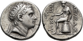 SELEUKID KINGS. Antiochos III ‘the Great’, 222-187 BC. Tetradrachm (Silver, 28 mm, 17.00 g, 12 h), Antiochia on the Orontes, circa 204-197. Diademed h...