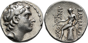 SELEUKID KINGS. Antiochos III ‘the Great’, 222-187 BC. Tetradrachm (Silver, 27 mm, 17.15 g, 12 h), Antiochia on the Orontes, circa 204-197. Diademed h...