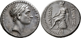 SELEUKID KINGS. Antiochos III ‘the Great’, 223-187 BC. Tetradrachm (Silver, 29 mm, 17.53 g, 12 h), uncertain ΔΙ mint, after 202. Diademed head of Anti...