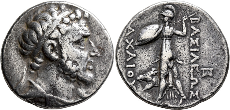 SELEUKID KINGS. Achaios, usurper, 220-214 BC. Tetradrachm (Silver, 29 mm, 16.74 ...