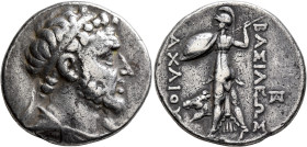 SELEUKID KINGS. Achaios, usurper, 220-214 BC. Tetradrachm (Silver, 29 mm, 16.74 g, 12 h), Sardes. Diademed and draped bust of Achaios to right. Rev. B...