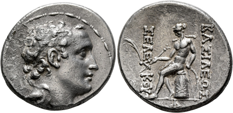 SELEUKID KINGS. Seleukos IV Philopator, 187-175 BC. Tetradrachm (Silver, 29 mm, ...