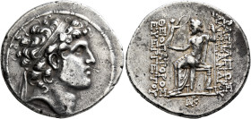 SELEUKID KINGS. Alexander I Balas, 152-145 BC. Tetradrachm (Silver, 31 mm, 16.64 g, 12 h), Antiochia on the Orontes. Diademed head of Alexander I to r...