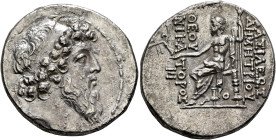 SELEUKID KINGS. Demetrios II Nikator, second reign, 129-126/5 BC. Tetradrachm (Silver, 29 mm, 16.24 g, 1 h), Antiochia on the Orontes, circa 129-128. ...