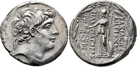 SELEUKID KINGS. Antiochos IX Eusebes Philopator (Kyzikenos), 114/3-95 BC. Tetradrachm (Silver, 30 mm, 15.65 g, 1 h), Sidon, SE 200 = 113/2. Diademed h...