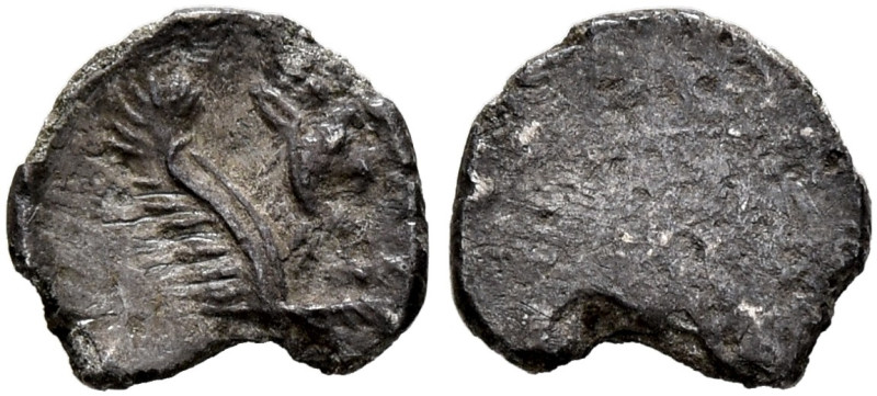 JUDAEA, Persian Period. Hezekiah, circa 375-333 BCE. Tetartemorion (Silver, 7 mm...