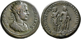 MOESIA INFERIOR. Nicopolis ad Istrum. Elagabalus, 218-222. Tetrassarion (Bronze, 26 mm, 12.97 g, 12 h), T. Flavius Novius Rufus, legatus Augusti pro p...