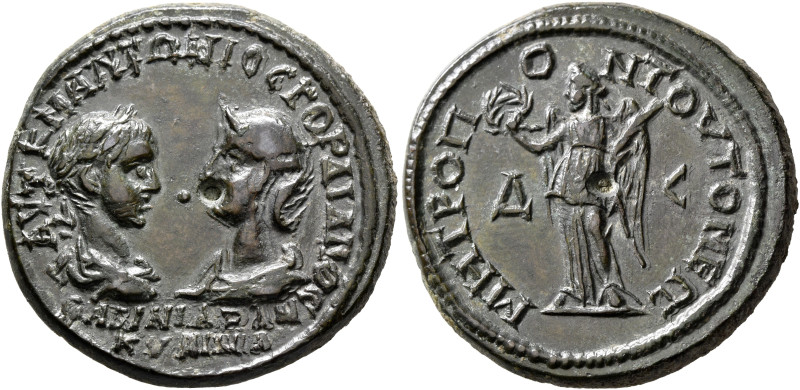 MOESIA INFERIOR. Tomis. Gordian III, with Tranquillina, 238-244. Tetrakaihemiass...