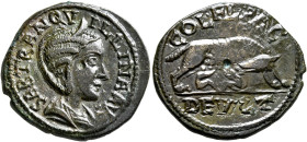 THRACE. Deultum. Tranquillina, Augusta, 241-244. 'As' (Bronze, 26 mm, 7.31 g, 12 h). SAB TRANQVILLINA AVG Diademed and draped bust of Tranquillina to ...