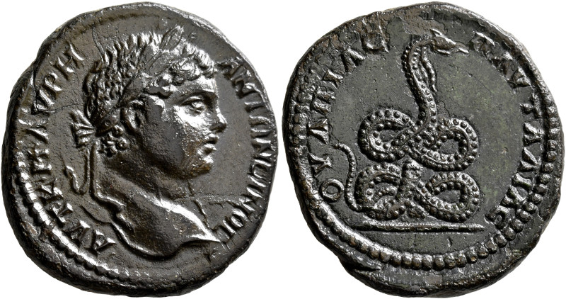 THRACE. Pautalia. Caracalla, 198-217. Tetrassarion (Bronze, 30 mm, 15.05 g, 6 h)...