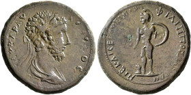 THRACE. Philippopolis. Commodus, 177-192. Tetrassarion (Orichalcum, 32 mm, 17.25 g, 12 h), Q. Caecilius Secundus Servilianus, legatus Augusti pro prae...