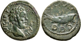 BITHYNIA. Apamea. Septimius Severus, 193-211. Assarion (Bronze, 19 mm, 4.80 g, 7 h). IMP C L SE SEV PE AVG Laureate head of Septimius Severus to right...