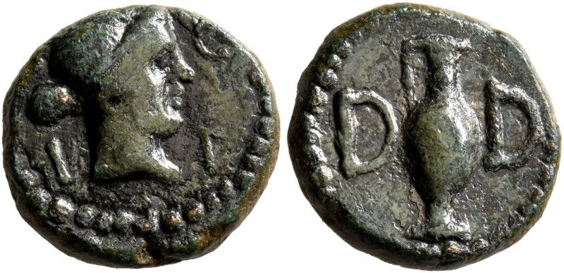 MYSIA. Parium. Pseudo-autonomous issue. Hemiassarion (Bronze, 14 mm, 2.91 g, 5 h...