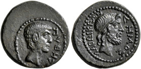 PHRYGIA. Laodicea ad Lycum. Pseudo-autonomous issue. Assarion (Bronze, 17 mm, 4.52 g, 12 h), Pythes, son of Pythou, Time of Tiberius, 14-37. ΠΥΘΗΣ Bar...