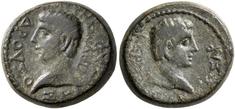 PHRYGIA. Prymnessus. Germanicus, with Drusus, Caesar, 15 BC-AD 19. Assarion (Bro...