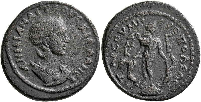 CILICIA. Tarsus. Herennia Etruscilla, Augusta, 249-251. Tetrassarion (Bronze, 29...