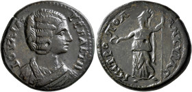 GALATIA. Ancyra. Julia Domna, Augusta, 193-217. Tetrassarion (Bronze, 30 mm, 17.44 g, 12 h). ΙΟΥΛΙΑ CΕΒΑCΤΗ Draped bust of Julia Domna to right. Rev. ...