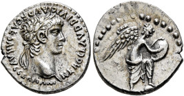 CAPPADOCIA. Caesaraea-Eusebia. Nero, 54-68. Hemidrachm (Silver, 15 mm, 1.79 g, 12 h), circa 59/60. NERO CLAVD DIVI CLAVD F CAESAR AVG GER[MANI] Laurea...