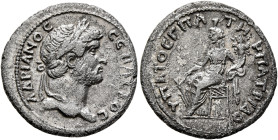 CAPPADOCIA. Hierapolis (Comana). Hadrian, 117-138. Drachm (Silver, 18 mm, 3.20 g, 11 h). ΑΔΡΙΑΝΟϹ ϹΕΒΑϹΤΟϹ Laureate head of Hadrian to right. Rev. ΥΠΑ...