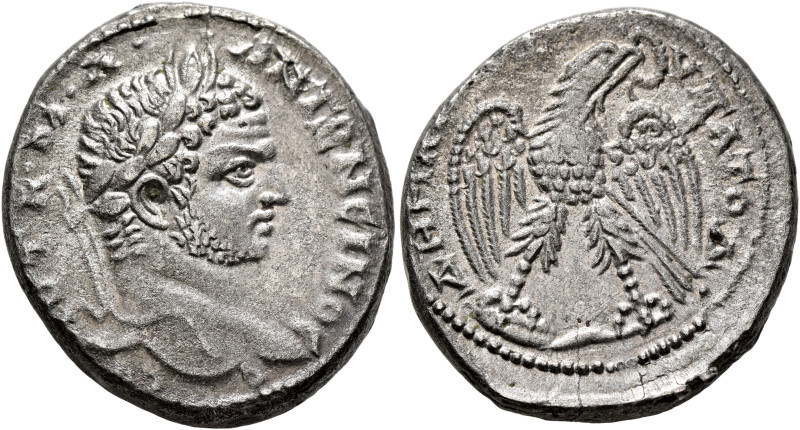 SYRIA, Seleucis and Pieria. Antioch. Caracalla, 198-217. Tetradrachm (Billon, 28...