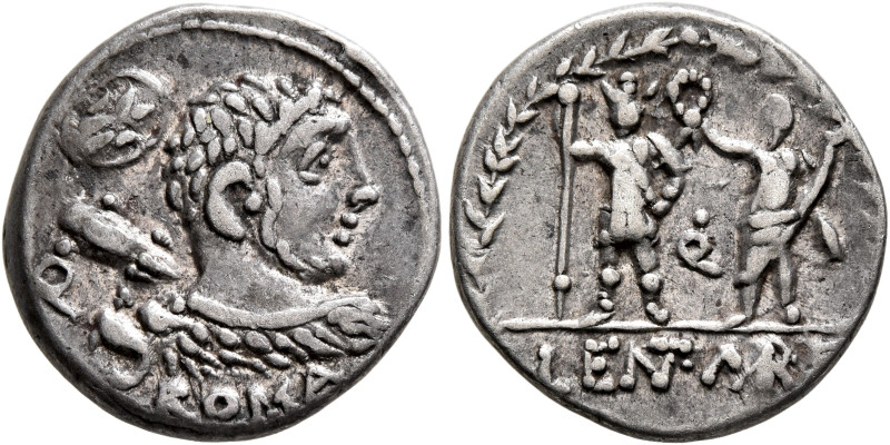 P. Cornelius Lentulus Marcellinus, 100 BC. Denarius (Silver, 18 mm, 3.94 g, 1 h)...